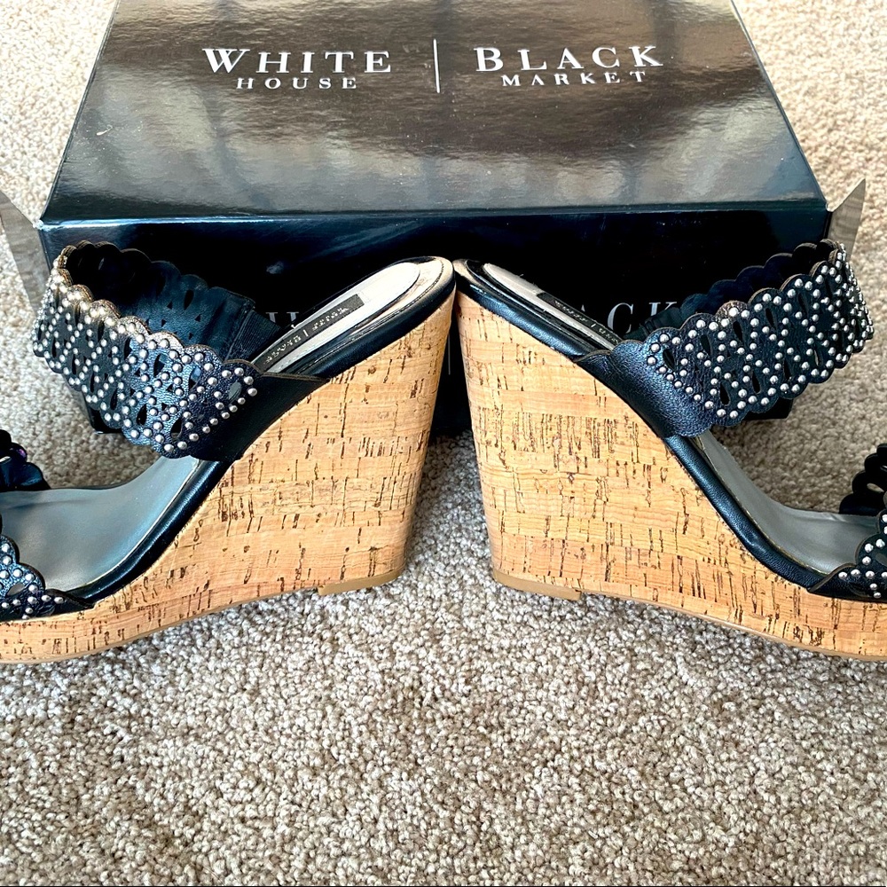 White House Black Market Melina Wedge Sandals